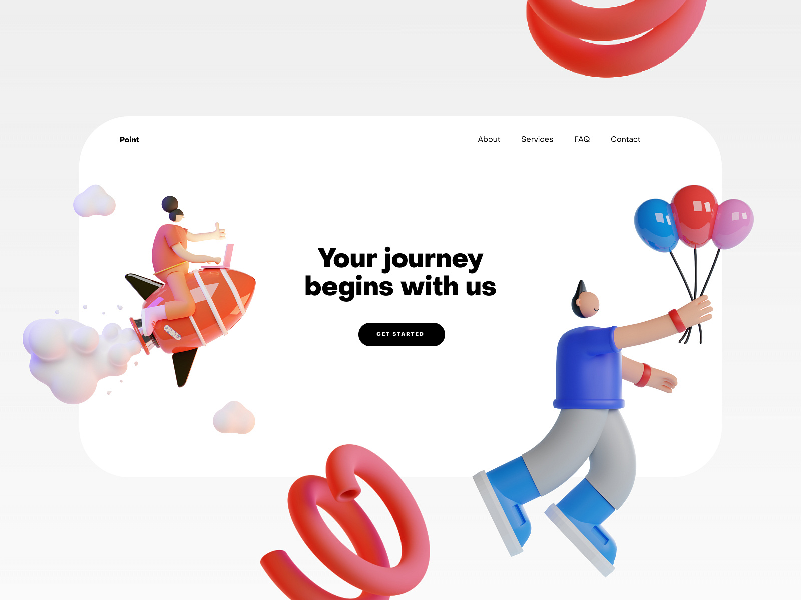 Point site by David Richmond on Dribbble