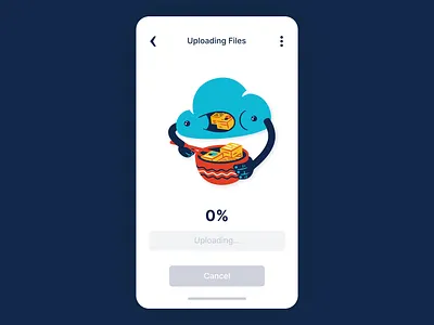 Uploading Files aftereffects animation cloud design files illustration illustrator lottie motion sushi ui uploading ux vector web