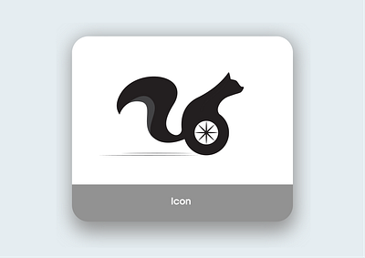 Icon advance brain branding design icon illustration logo squirrel vector wheel