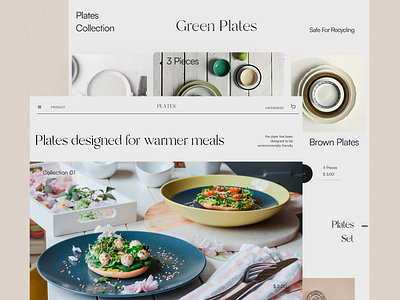 Plates Ecommerce Website branding design graphic design logo typography ui ux