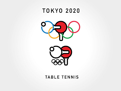 table tennis Olympic logo design graphic design logo vector