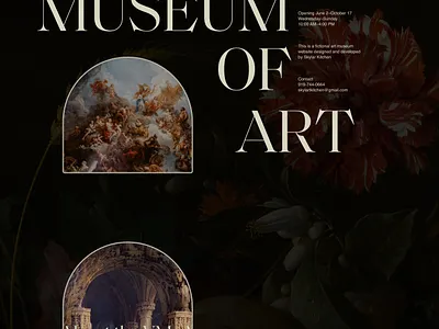 VMoA Art Museum - Desktop Website design graphic design illustration website