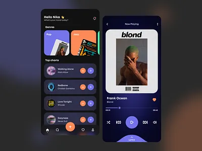 Muzio album apple music artists band deezer design itunes mobile mobile ui music music app music player musician player playlist shazam soundcloud spotify ui ui design