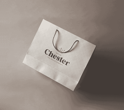 Chester Logo & Branding bag bag design branding company concept custom design graphic design logo logo design minimal mockup packaging packaging design product watch watch design watch logo watch packaging wristwatch