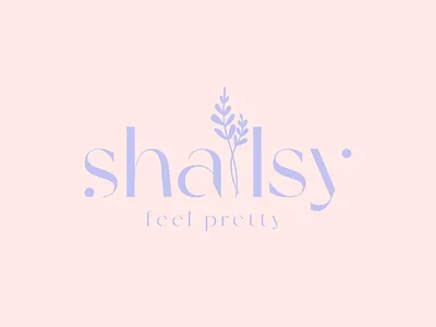 "shallsy" feminine brand logo concept beauty brand branding creative design elegant fashion handwritten illustration letter logo logotype luxury minimalist modern serif typography unique vector