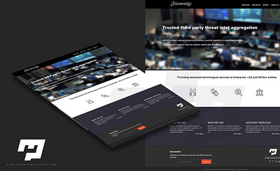 Landing page design for a security company landing page ui ux ux design web design website website design