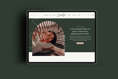 Camille - Feminine WordPress Theme blog fashion layout ui web design web themes wordpress