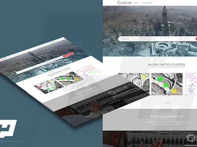 UI Design for Hujjaj Saftey - Al Hajj Hackaton 2018 landing page ui ui design ux ux design web design website design
