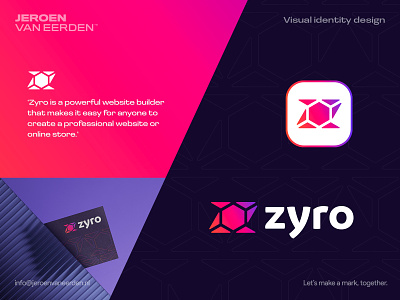 Zyro - Logo Design arrows brand build creative logo development fast builder hexagon identity lettermark logo monogram online tool web website builder zyro