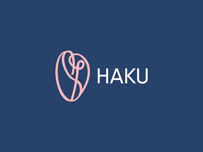 Haku Logo - Brand & Identity brand brandidentity branding chlotingbrand design dribbble graphic design identitydesign illustration logo logogram logogrid logoinspiration logomark minimal modernlogo visualidentity