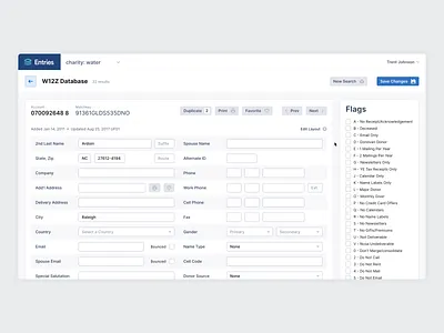 Customize, Drag & Drop, Save app buttons customize database drag drag drop entries fields form form fields icons input menu reorder responsive save layout ui ux web app