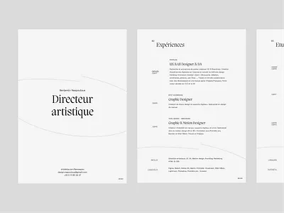 Resume - Curriculum vitae (CV) curriculum template curriculum vitae cv cv template education langage nice font pangram resume resume template simple design skills typography ui work experiences
