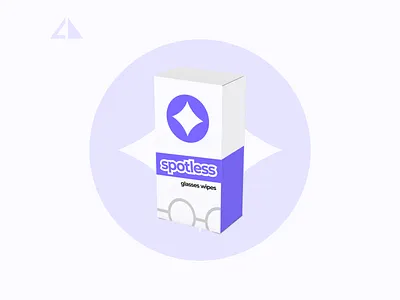 Spotless - glasses wipes branding design flat glassing wipes icon logo minimal spotless vector