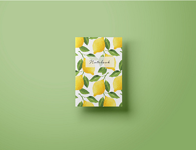 Watercolor Lemons Notebook