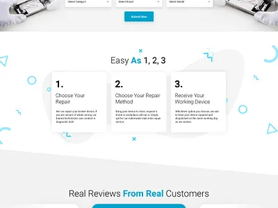 Repair Screen Website mockup branding design illustration illustrator logo mockup psd photoshop ui ui design vector website website design