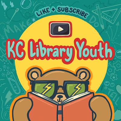 KC Library Youth YouTube Design childrens art digital design graphic design procreate