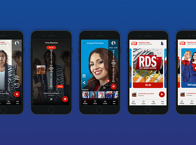 Radio App app branding design figma mockup navigate radio ui ux video
