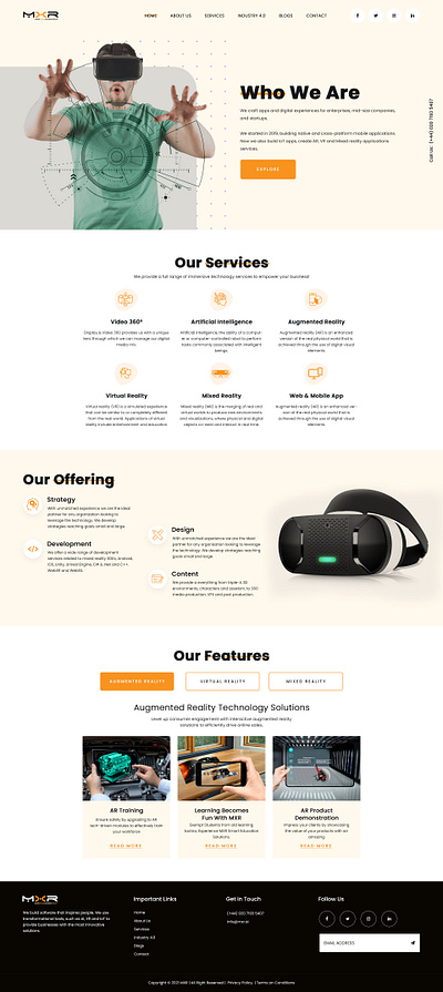 VFX Website Mockup Design branding design illustration illustrator logo mockup psd photoshop ui ui design vector website design