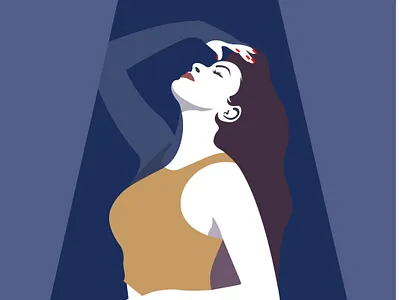 Girl flat illustration illstration vector vector illustration