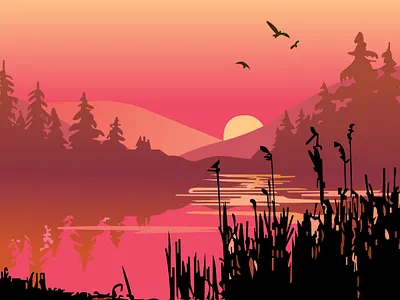 Nature illustration illustration nature vector