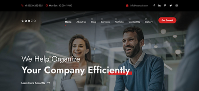 Corzo - Consulting & Finance HTML Template HTML5 Website Templat technology