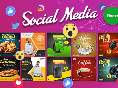 Social Media post Design, Instagram post banner social media banner social post design