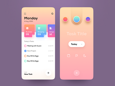 Todo App 3d animation app applications branding design graphic design illustration logo motion graphics typogaphy ui ux vector