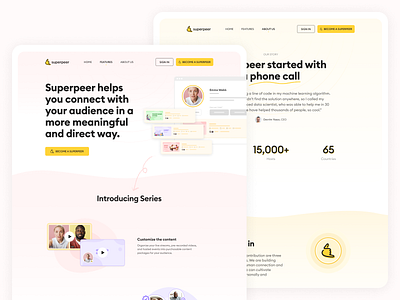 superpeer.com 🤙 new landing branding clean design home page illustration landing landing page superpeer ui user experience ux web whitespaces