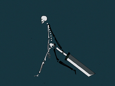 Skeleton Animation after effects animation animator artist branding design flat graphic design hand drawn motion graphics photoshop texture