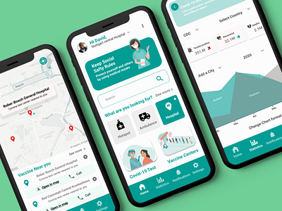 Covid-19 Vaccine app app branding design illustration logo mobile apps responsive design typography ui ui design