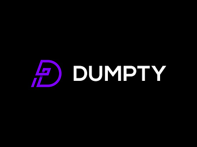 Dumpty Logo - D Monogram branding d design flat icon letter lettering logo logo design mark minimal monogram symbol vector