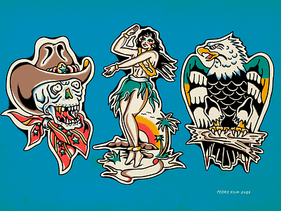 Tattoo Flash flash tattoo illustration old school sailor jerry tattoo tatuagem tatuagem brasil