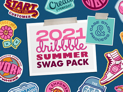 Summer 2021 Dribbble Badge Series badge brand creative custom icon illustration logo seal series symbol