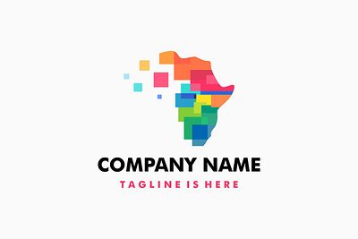 Africa Colorful Tech Logo 3d 3d letter abstract animation branding colorful vector concept creative design graphic design illustration logo motion graphics ui vector