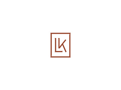 LK Monogram badge brand branding custom design icon identity k l logo mark monogram rust type typography vintage