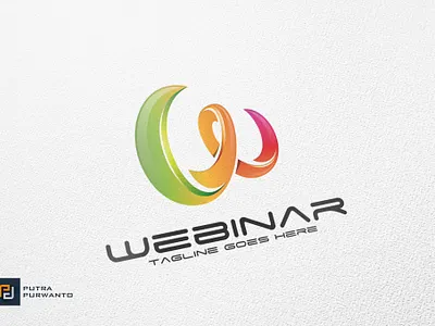 Webinar / W Letter - Logo Template 3d 3d letter abstract animation branding concept creative design gradient graphic design illustration letter logo motion graphics typography ui vector webinar