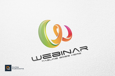 Webinar / W Letter - Logo Template 3d 3d letter abstract animation branding concept creative design gradient graphic design illustration letter logo motion graphics typography ui vector webinar