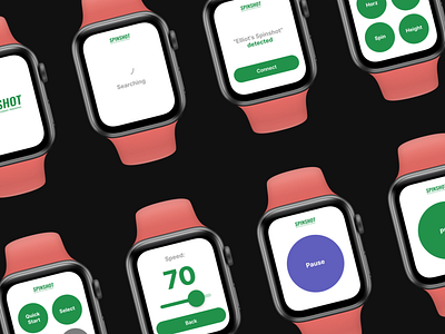 Spinshot Apple Watch Control design product design tech ui ux