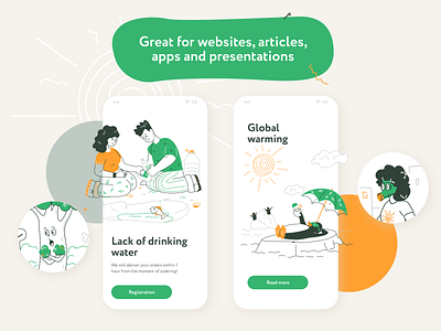 Helpo Illustrations figma illustration illustrations illustrator pack vector