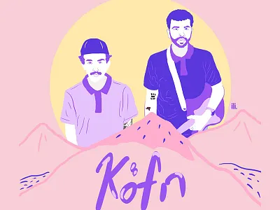 KÖFN art artist character cover design draw illustration type
