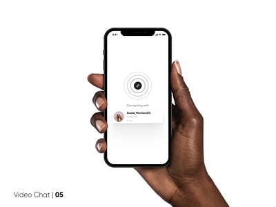 Video Chat | Connecting... figma ios app ui ui concept ui design user user interface video chat