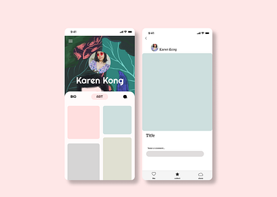 Daily UI Day#06- user profile design ui