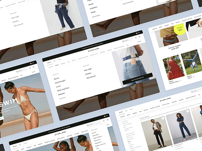 Desktop Navigation design desktop ecommerce everlane graphic design product design ui ux web design