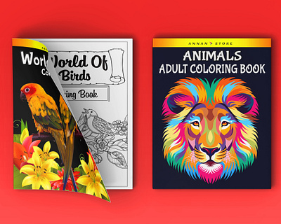 Coloring Book For Adult adult book cover book cover children coloring book cover coloring book cover design graphic design illustration kindle direct publishing