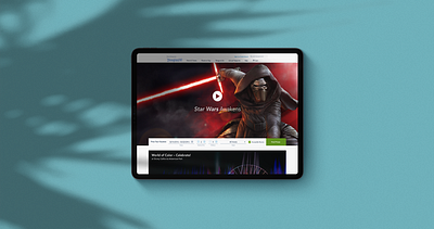 Disneyland Homepage branding design disney disney world disneyland homepage mobile prototyping responsive responsive design star wars tablet ui user experience ux
