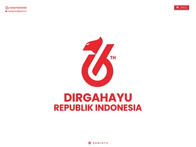 DIRGAHAYU REPUBLIK INDONESIA Logo branding design design logo dirgahayu republik indonesia garuda icon illustration letter lettering logo logos minimal vector