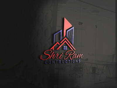 Shri Ram Constructions ( Logo Design ) brand design branding design graphic design illustration logo logodesign ui ux vector