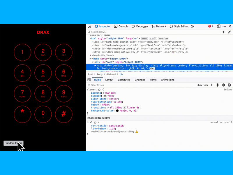 iPhone dialpad emulated using the web