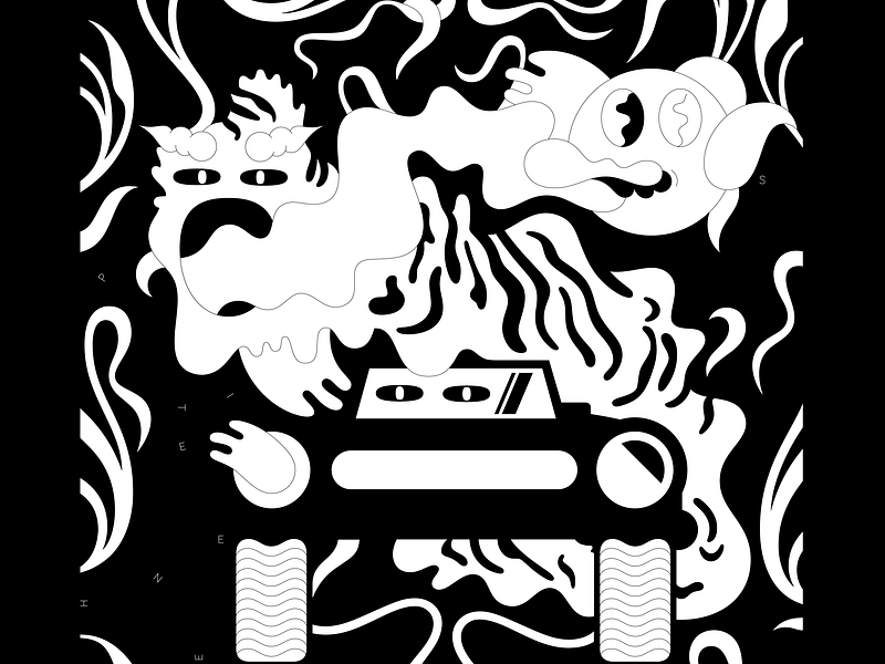 '81 Moon Demon drawing illustration