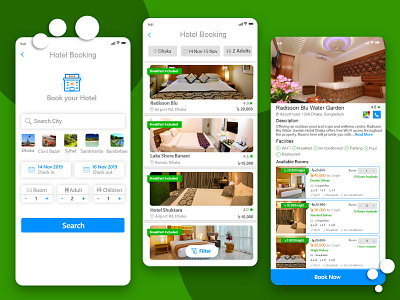 Hotel Booking app app design app ui ux design financial app ui ux